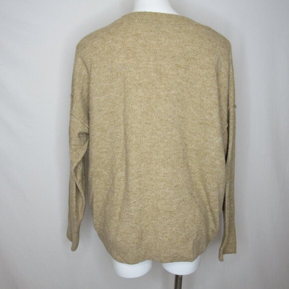 Vince Camuto Camel Tan Center Seam Sweater Women's L Large - Picture 3 of 8